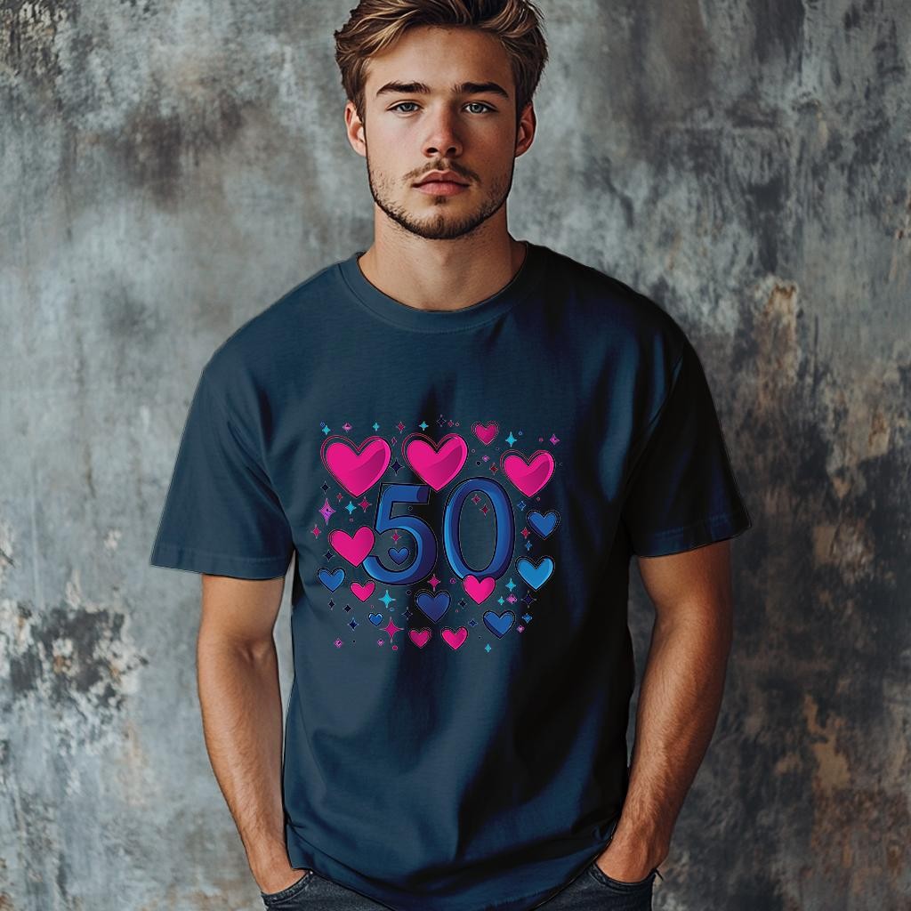 Camiseta Majica sa štampanim printom Cam 905, Muška, Teget