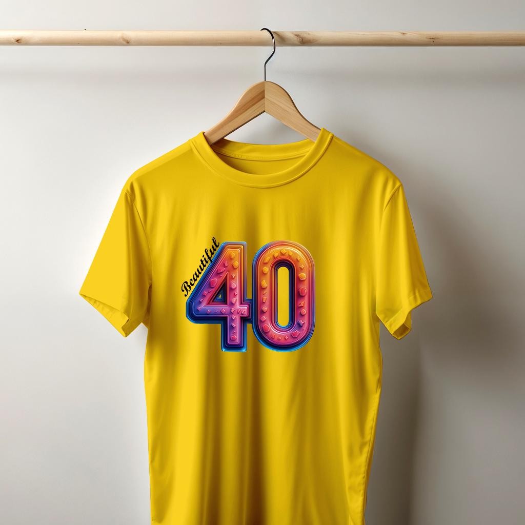 Camiseta Majica sa štampanim printom Cam 902, Muška, Zlatne boje