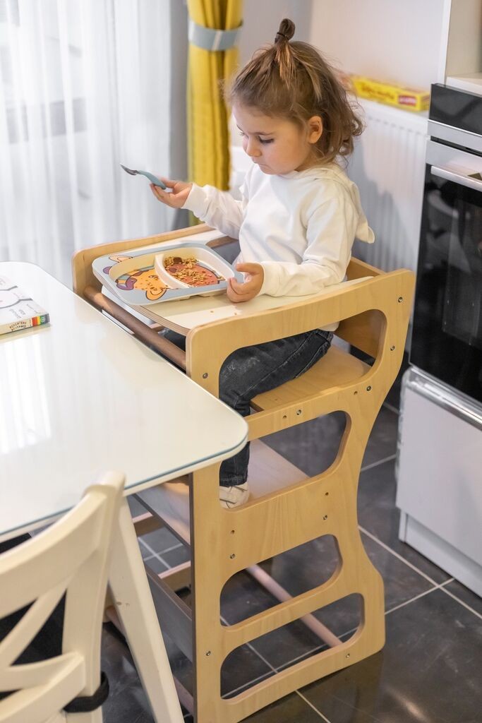 Hanah Home Stolica za decu Twinn, 40x83x45 cm, Hrast