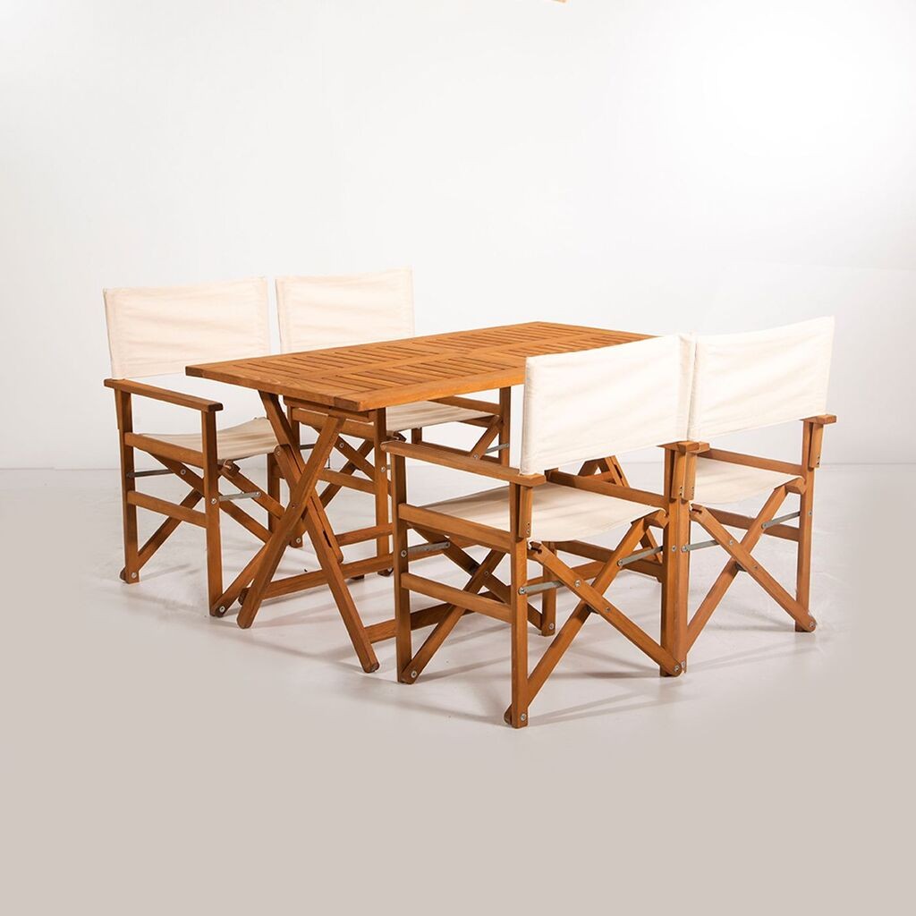 Hanah Home Baštenski set sto i 4 stolice MYR01, Krem