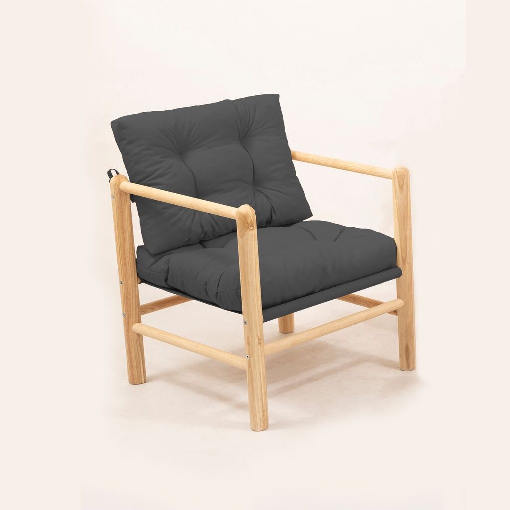 Hanah Home Baštenska fotelja MYG03, 51x86x51 cm, Antracit