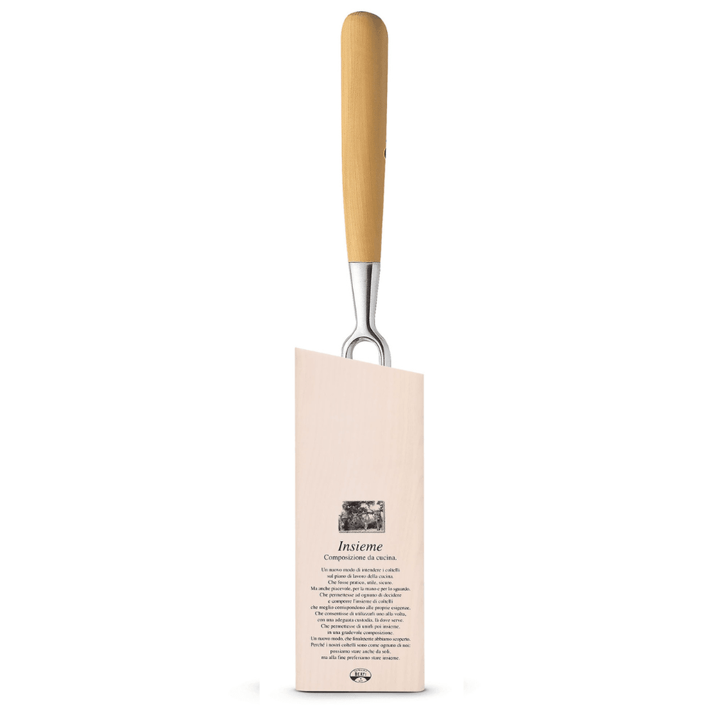 Berti Viljuška za sečenje Insieme, Drška od bukovog drveta