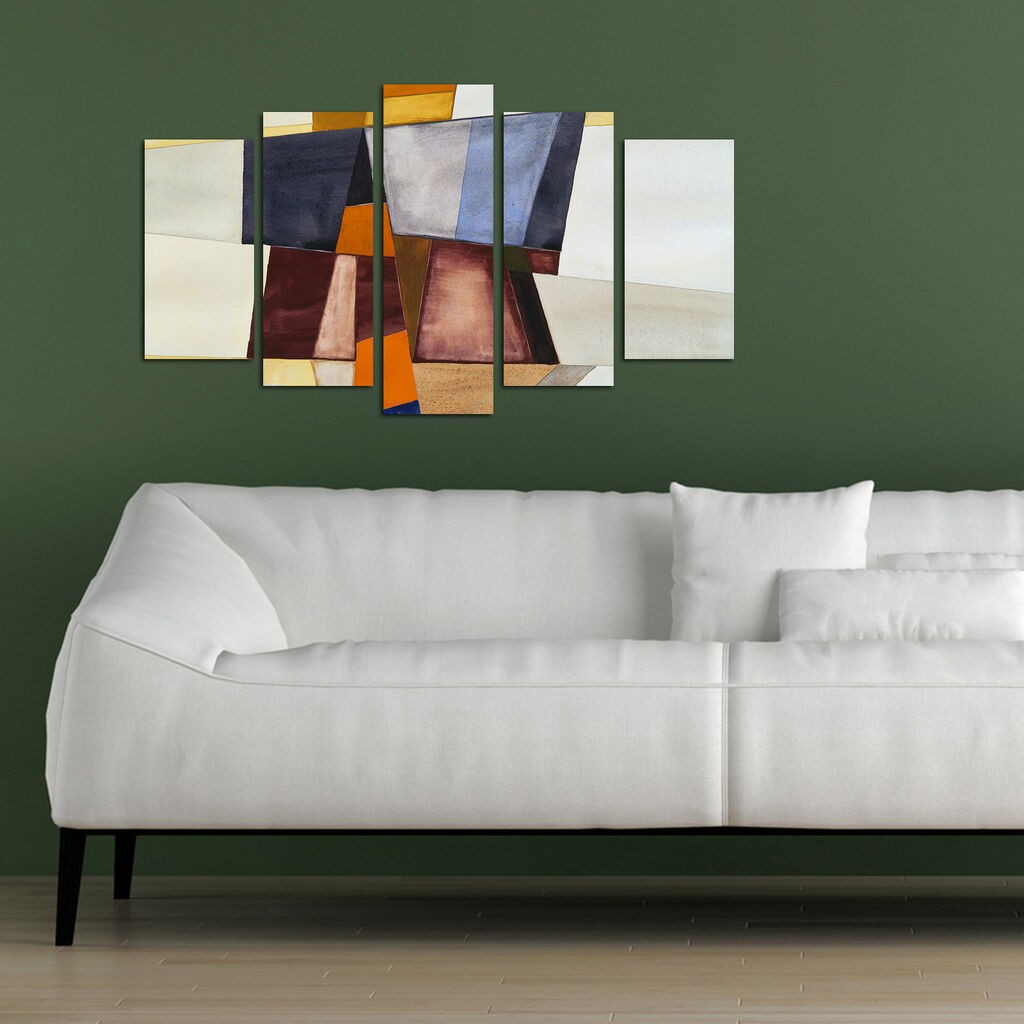 Wallity Set Slika 5ABSMDF-40, 5 Delova