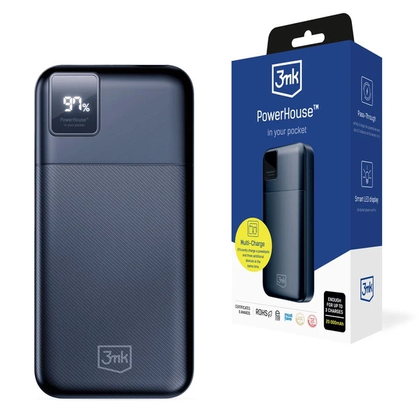 3MK Powerbank Powerhouse, 20000 mAh