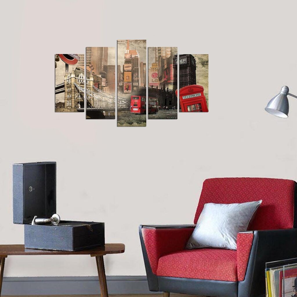 Wallity Set Slika 5PMX-005, 5 Delova