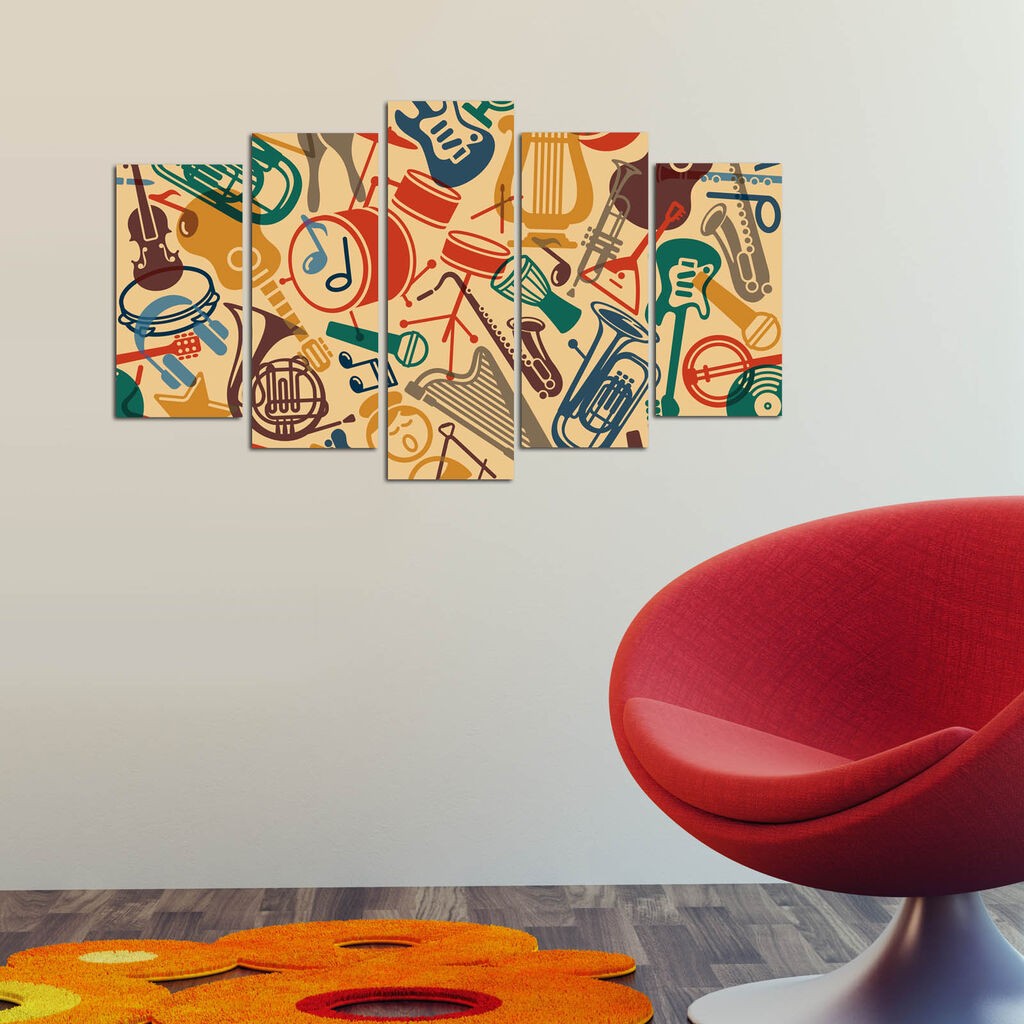 Wallity Set Slika 5M-76, 5 Delova