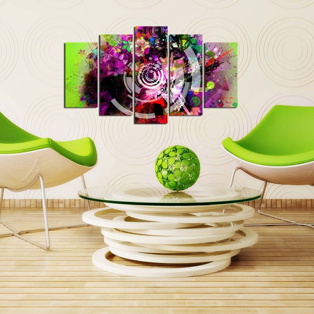 Wallity Set Slika 5ABSMDF-84, 5 Delova