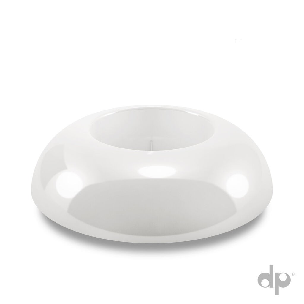 D.plast Posuda za ikebanu, Okrugla, Bela