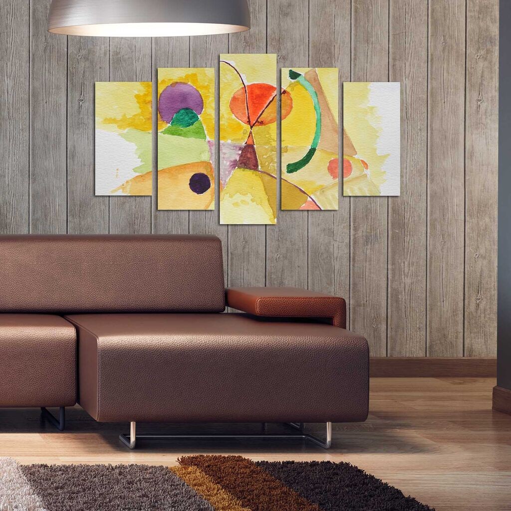 Wallity Set Slika 5ABSMDF-66, 5 Delova