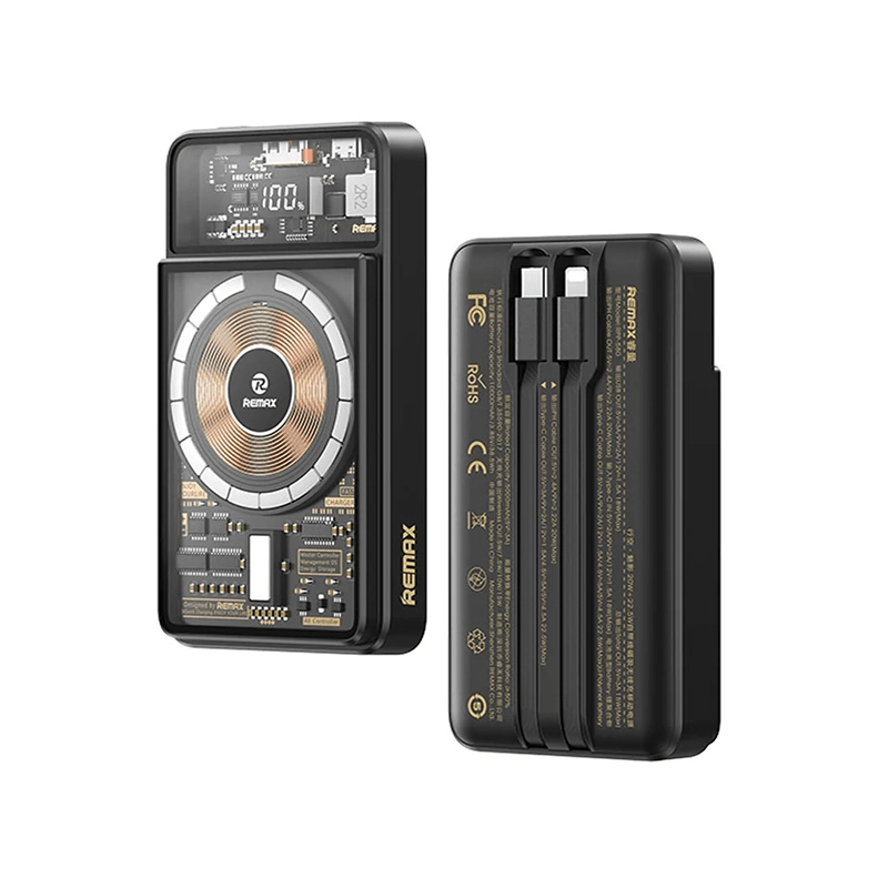 Power Bank REMAX Phantom Series RPP-580 PD 20W+QC 22.5W 10000mAh , Crna