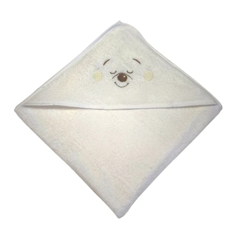 BBO Peškir za bebe sa kapuljačom, 100x100cm, Beli