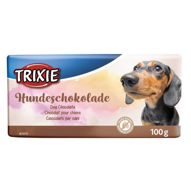 TRIXIE Poslastica za pse HundeSchokolade, Bez teobromina, 100 g