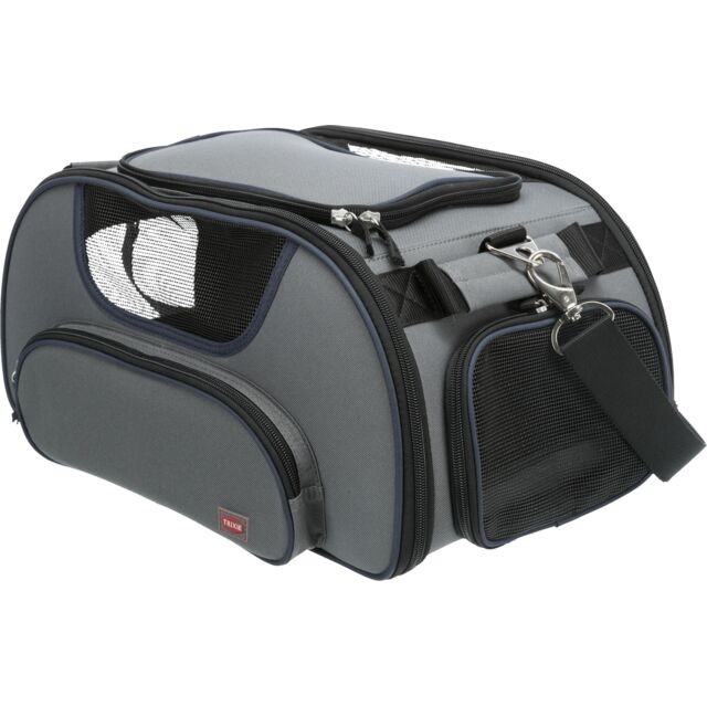 TRIXIE Transportna torba za ljubimce Wings Airline, Do 20 kg, 28x23x46 cm, Siva