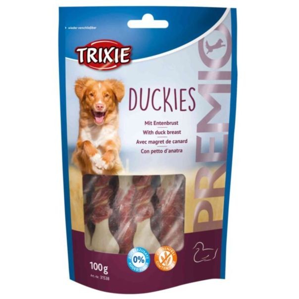 TRIXIE Poslastice za pse Duckies, Kost sa pačetinom, 100 g