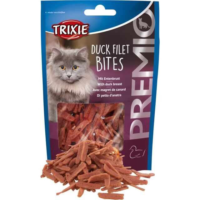 TRIXIE Poslastice za mačke Duck Filet Bites, Pačeće grudi, 50 g