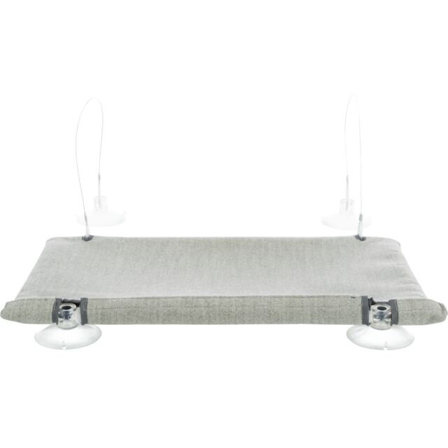 TRIXIE Prozorska ležaljka za mačke, Nosivosti do 12 kg, Siva