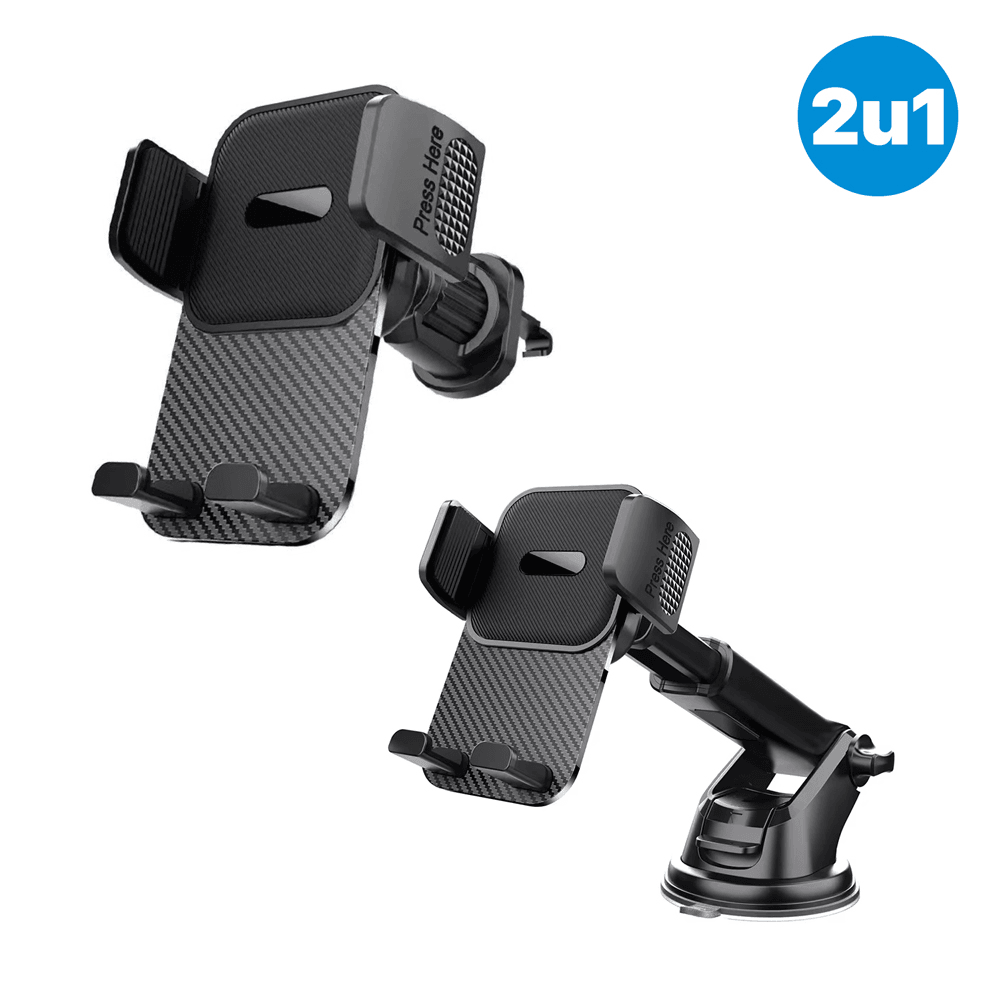 Tracell Držač za mobilni telefon TC-04 2u1, Crni