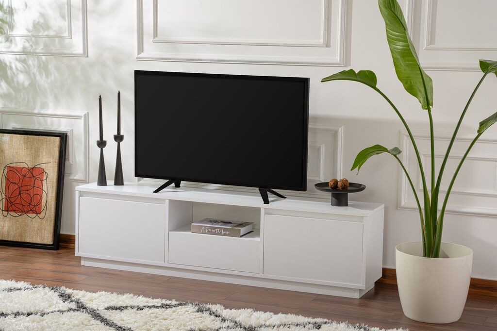 Hanah Home TV Komoda Vanguard, 160x42x29.5cm, Bela