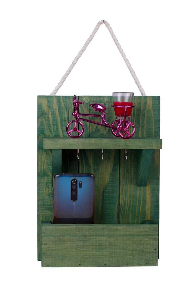 Aberto Design Polica za ključeve 214, 31x24x8cm, Zelena