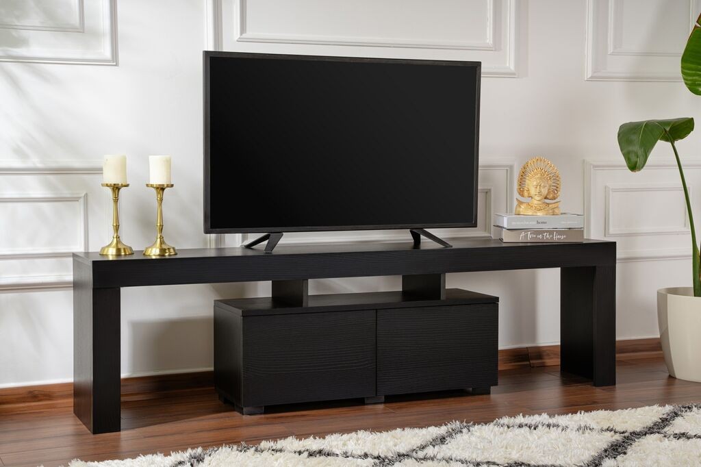 Hanah Home TV Komoda Enclave, 180x50x31.3cm, Crna