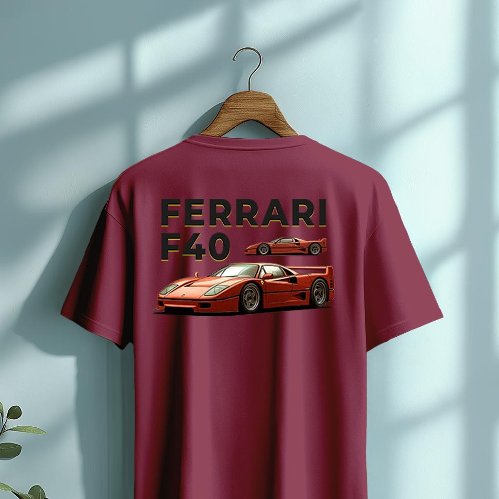 Camiseta Majica sa štampanim printom Cam 913, Muška, Bordo