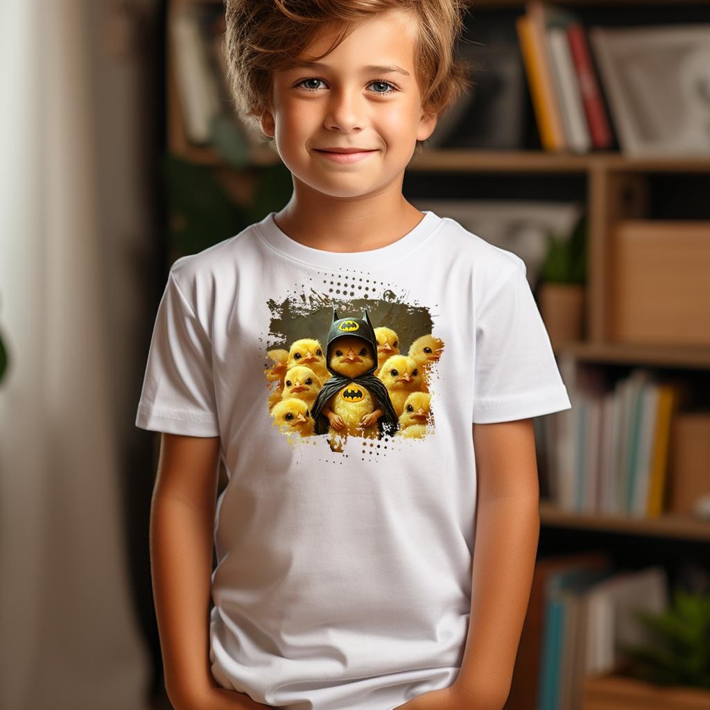 Camiseta Majica sa štampanim printom Cam 961, Dečija, Bela