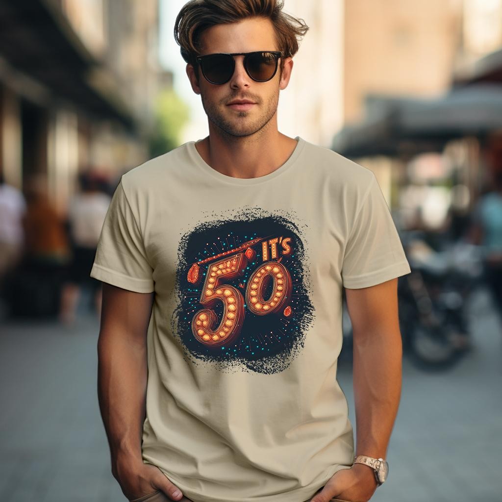 Camiseta Majica sa štampanim printom Cam 907, Muška, Krem