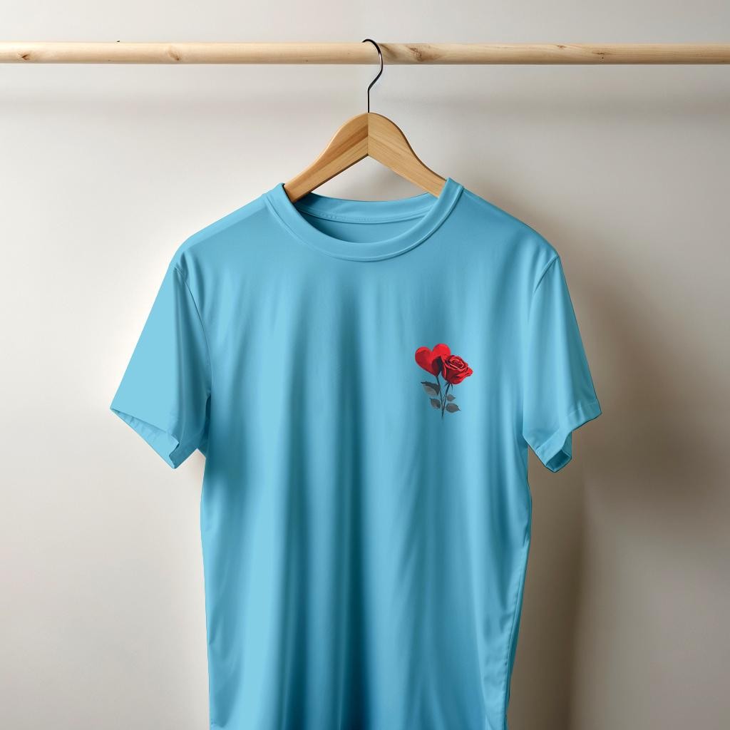 Camiseta Majica sa štampanim printom Cam 880, Unisex, Akvamarin