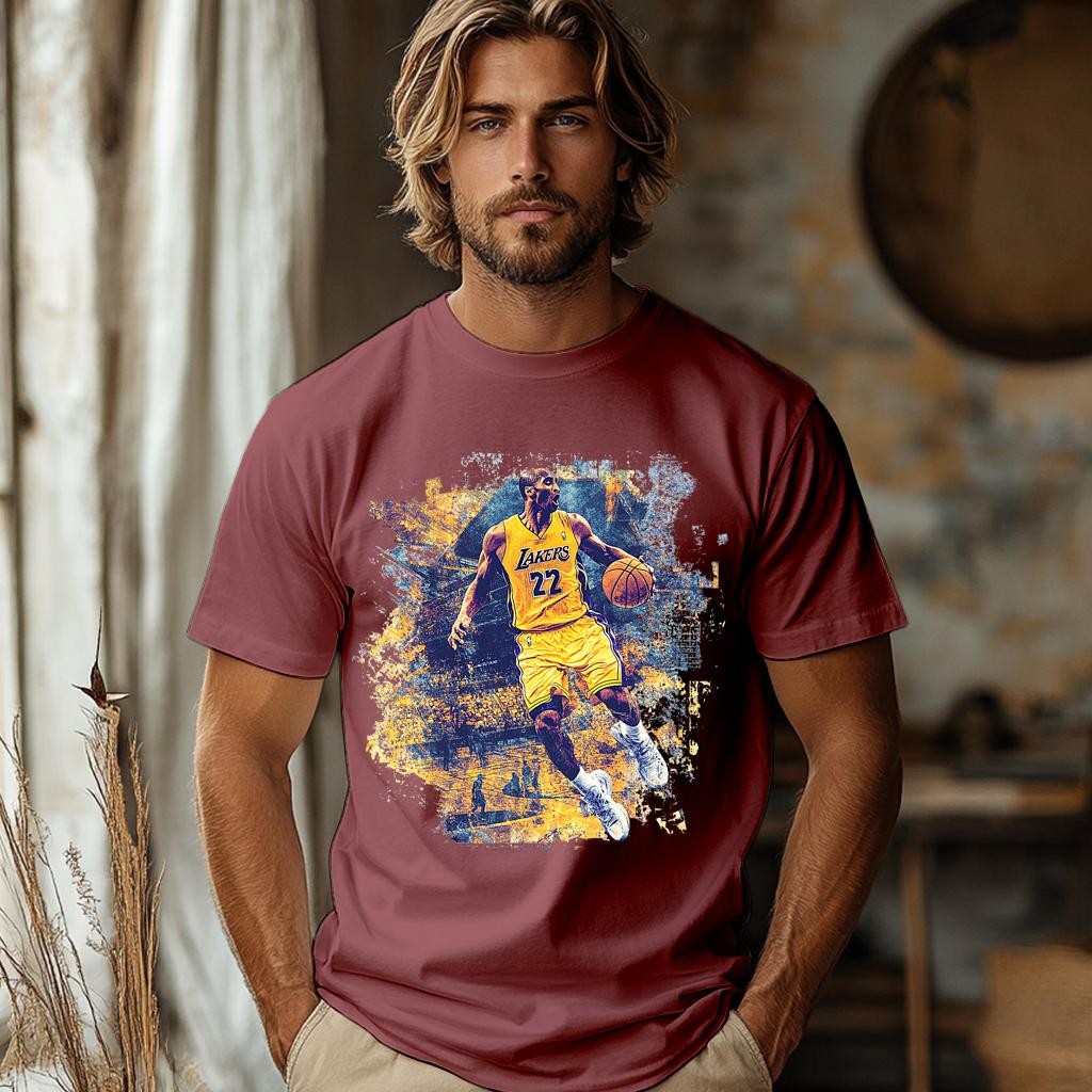 Camiseta Majica sa štampanim printom Cam 991, Muška, Prljavo roze