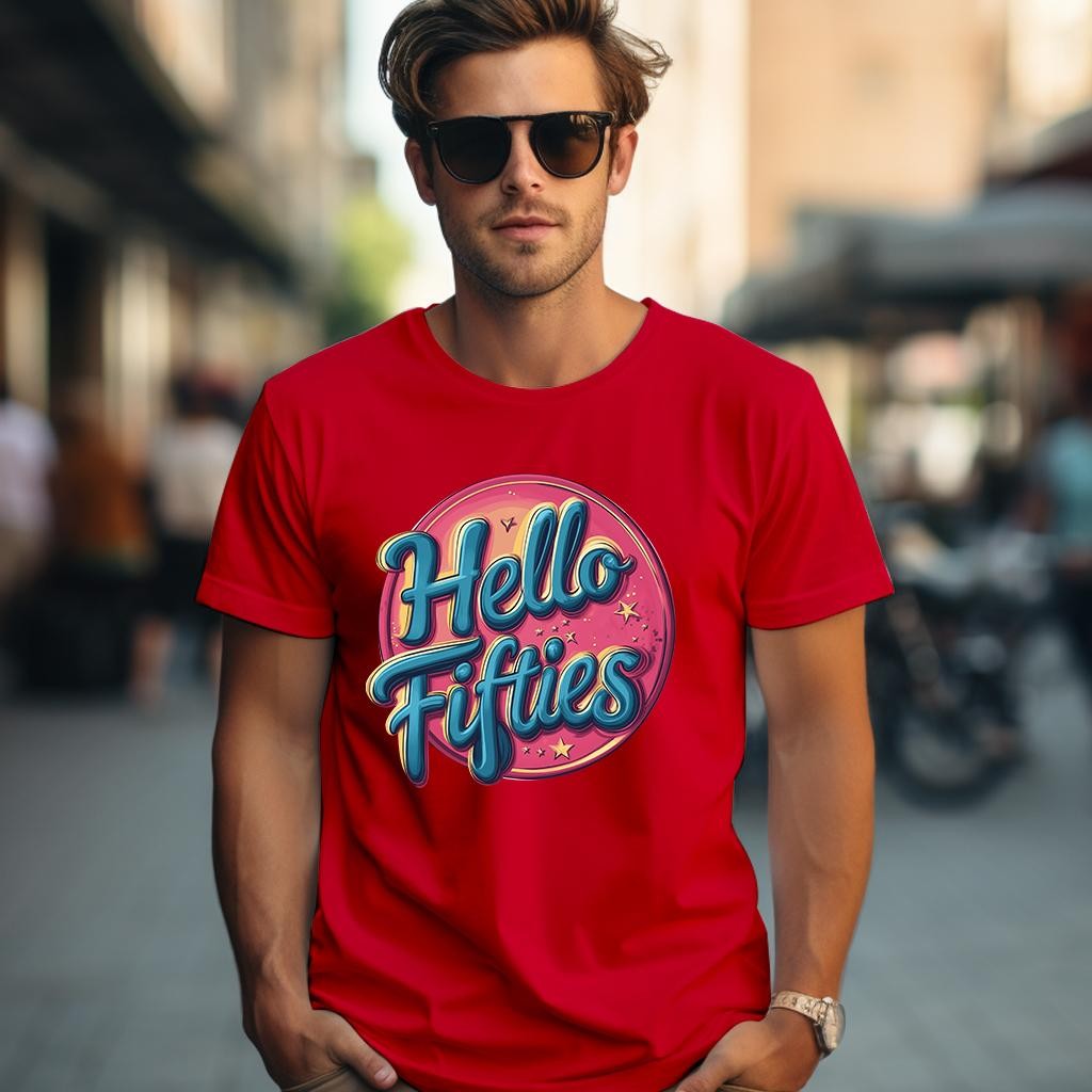 Camiseta Majica sa štampanim printom Cam 906, Muška, Crvena