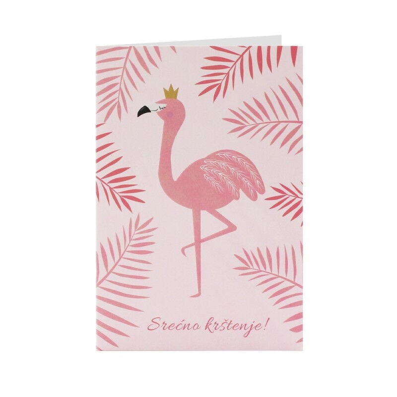 Čestitka Srećno krštenje, Roze