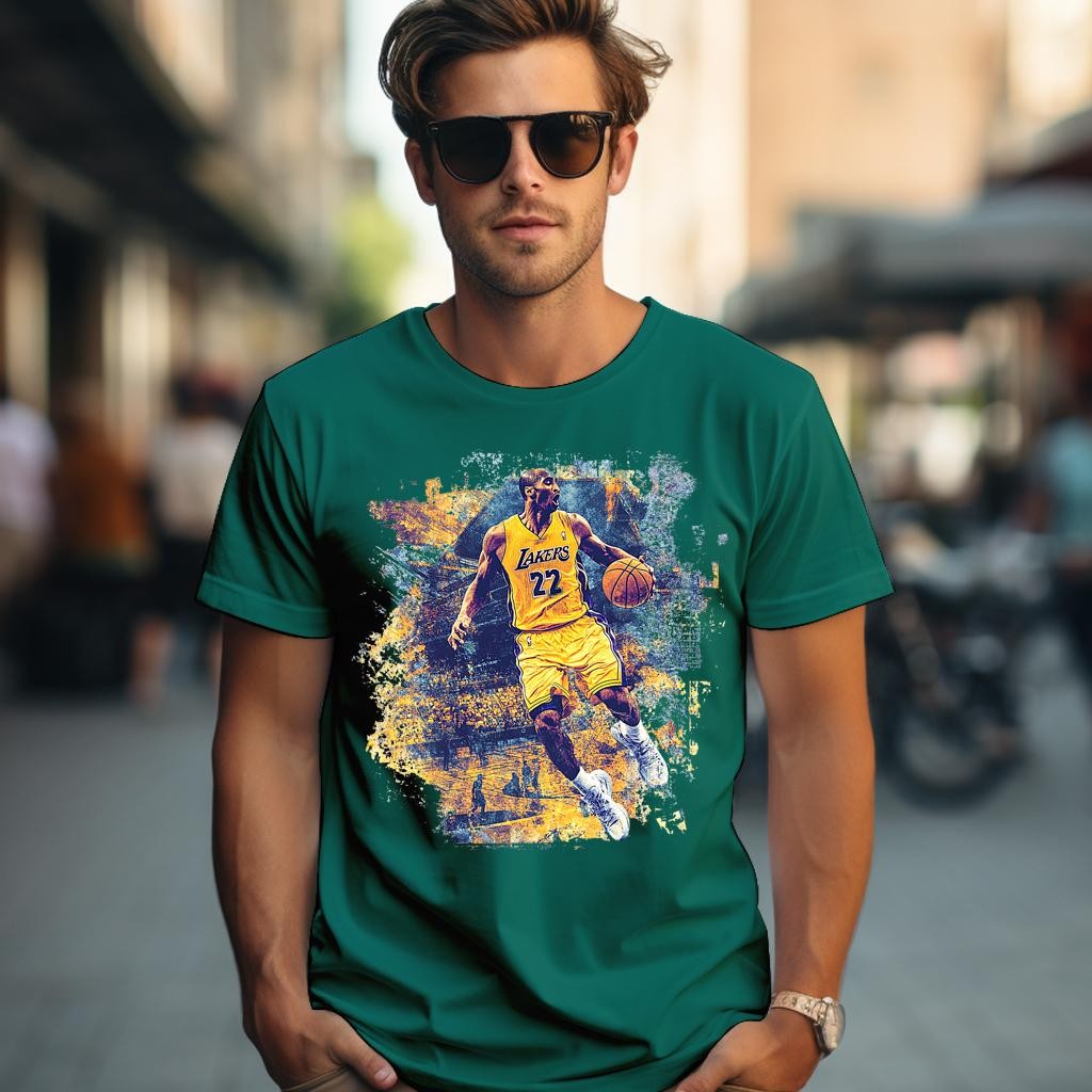 Camiseta Majica sa štampanim printom Cam 991, Muška, Bambus