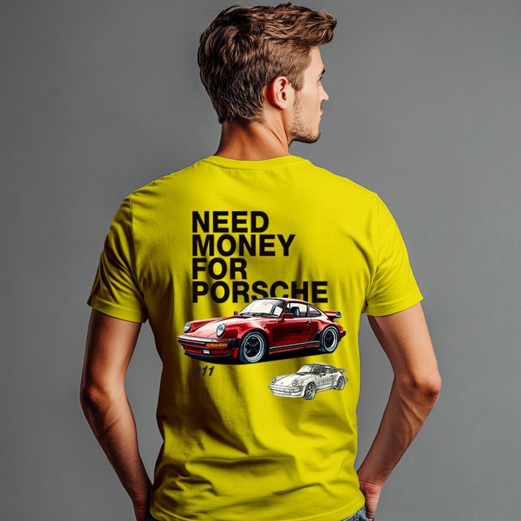 Camiseta Majica sa štampanim printom Cam 911, Muška, Žuta