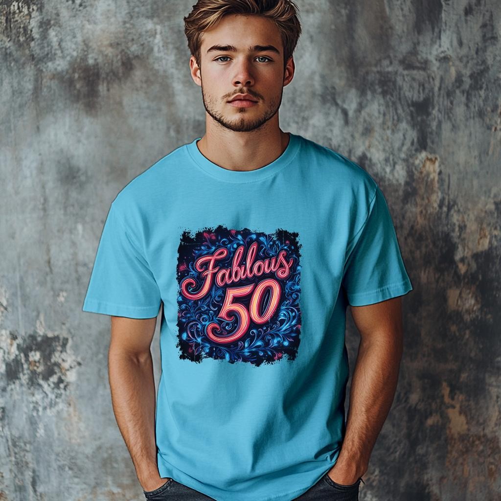 Camiseta Majica sa štampanim printom Cam 908, Muška, Akvamarin