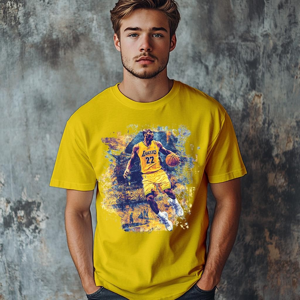 Camiseta Majica sa štampanim printom Cam 991, Muška, Zlatne boje