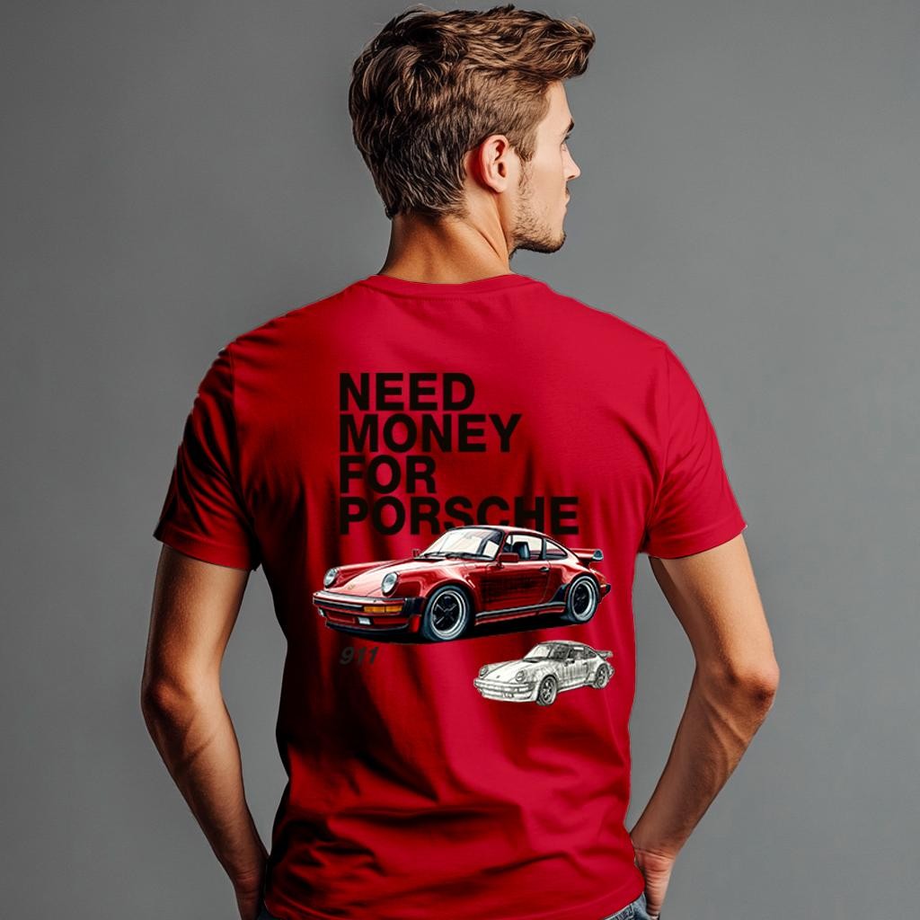 Camiseta Majica sa štampanim printom Cam 911, Muška, Crvena