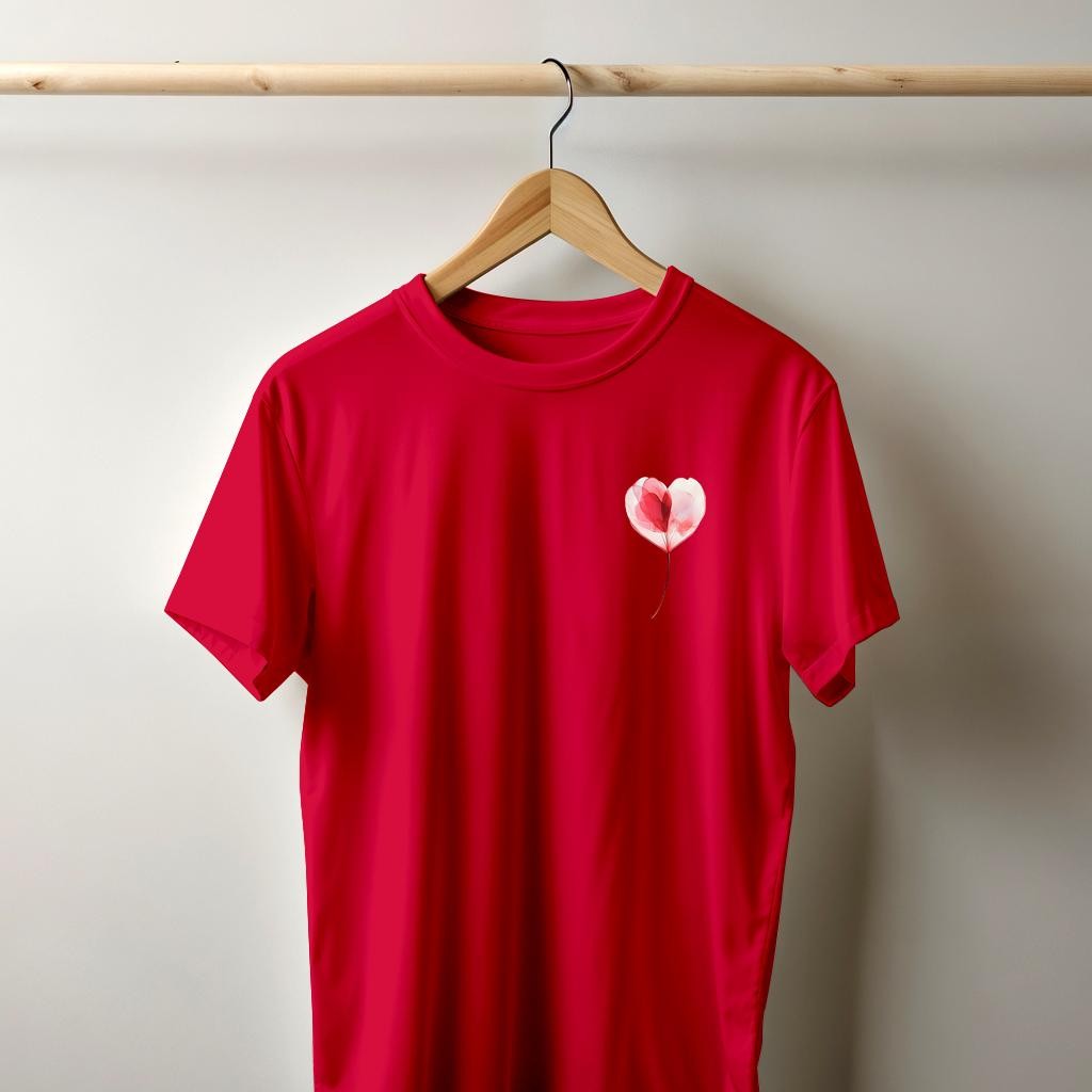 Camiseta Majica sa štampanim printom Cam 874, Unisex, Crvena