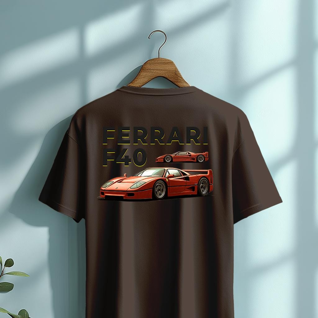 Camiseta Majica sa štampanim printom Cam 913, Muška, Čokolada