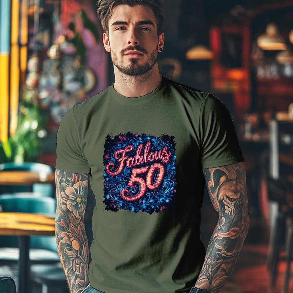 Camiseta Majica sa štampanim printom Cam 908, Muška, Maslina