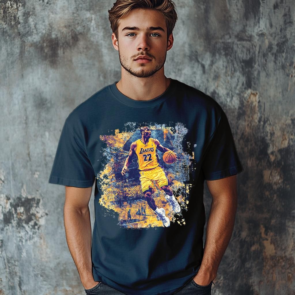 Camiseta Majica sa štampanim printom Cam 991, Muška, Teget