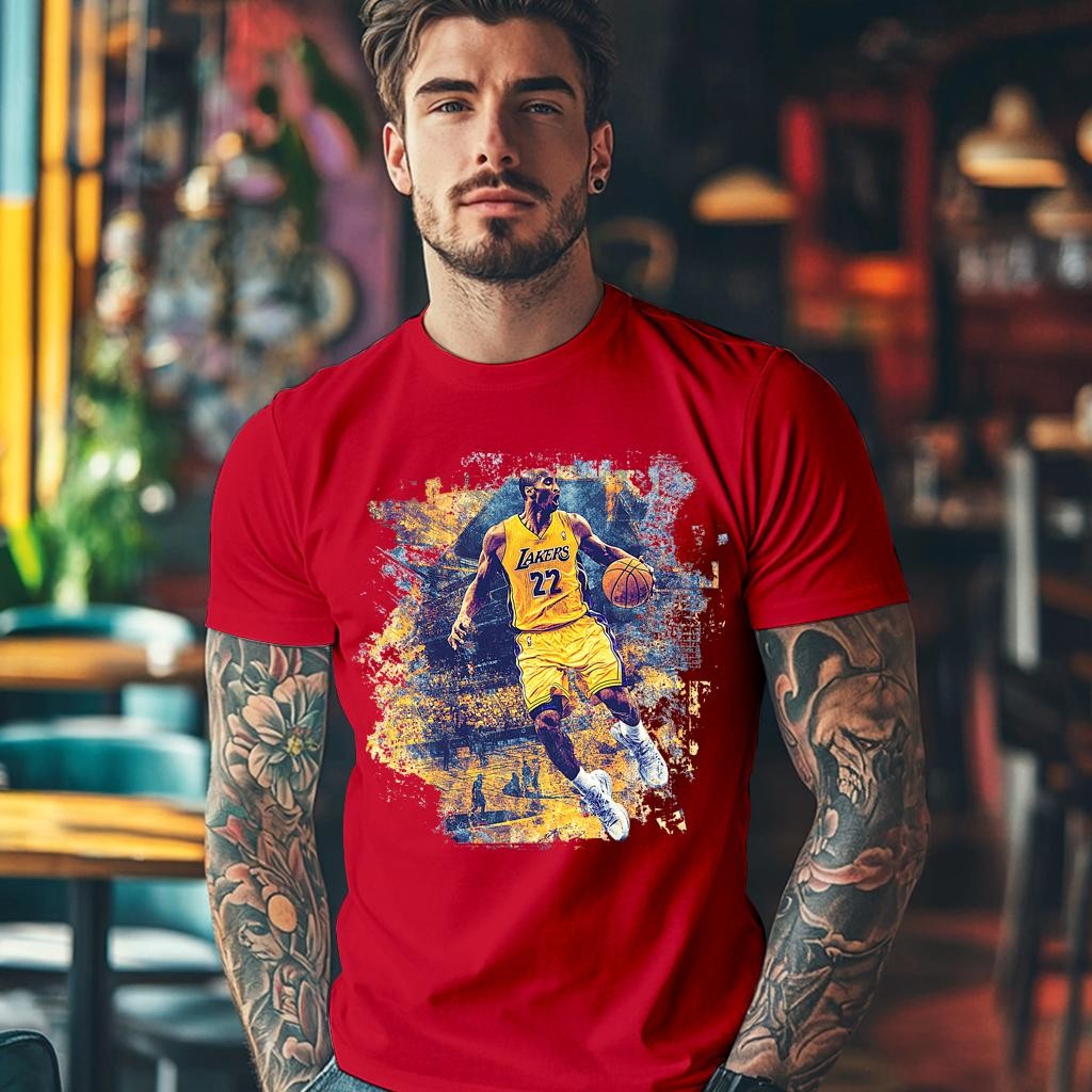 Camiseta Majica sa štampanim printom Cam 991, Muška, Crvena