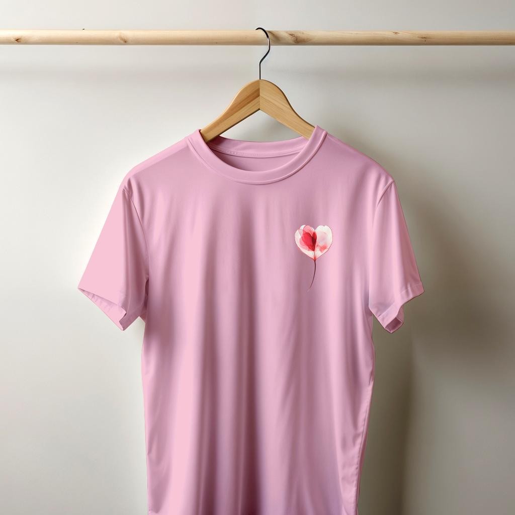 Camiseta Majica sa štampanim printom Cam 874, Unisex, Roze