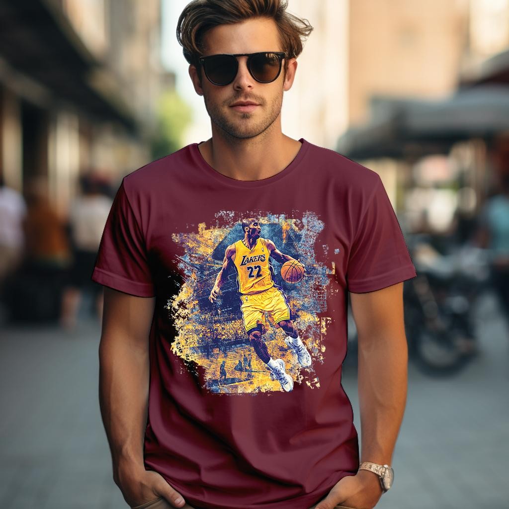 Camiseta Majica sa štampanim printom Cam 991, Muška, Drvo Ruže