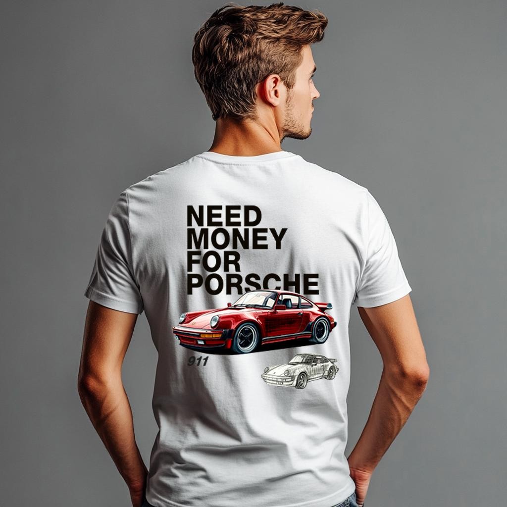 Camiseta Majica sa štampanim printom Cam 911, Muška, Bela