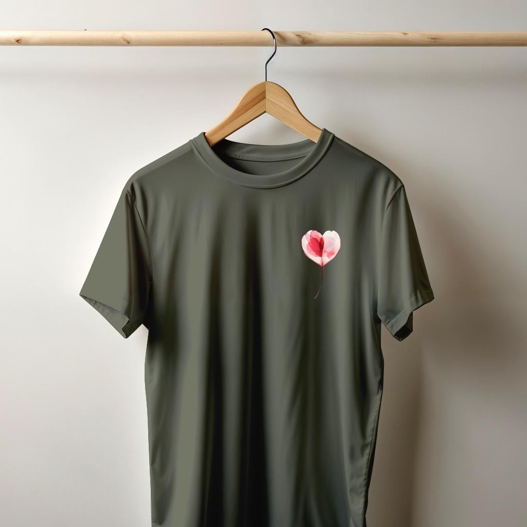 Camiseta Majica sa štampanim printom Cam 874, Unisex, Maslina