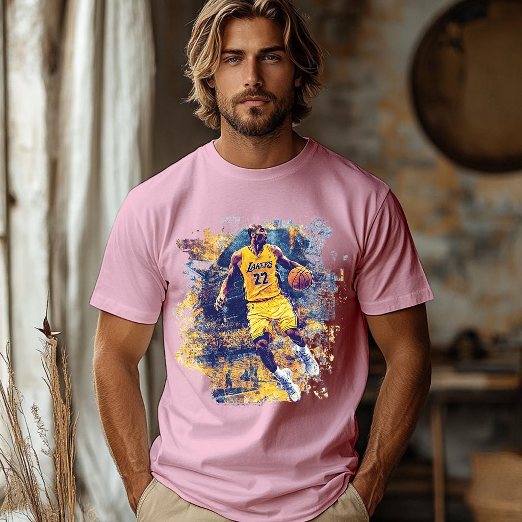 Camiseta Majica sa štampanim printom Cam 991, Muška, Roze