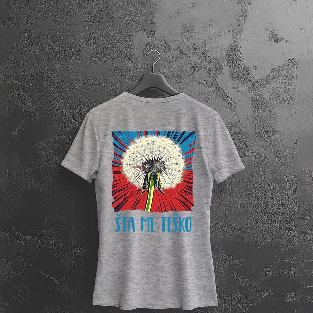 Camiseta Majica sa štampanim printom Cam 965B, Ženska, Kalaj