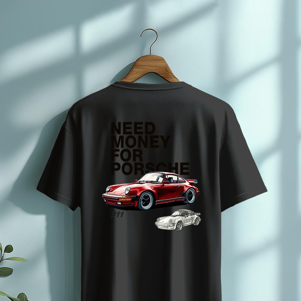 Camiseta Majica sa štampanim printom Cam 911, Muška, Crna