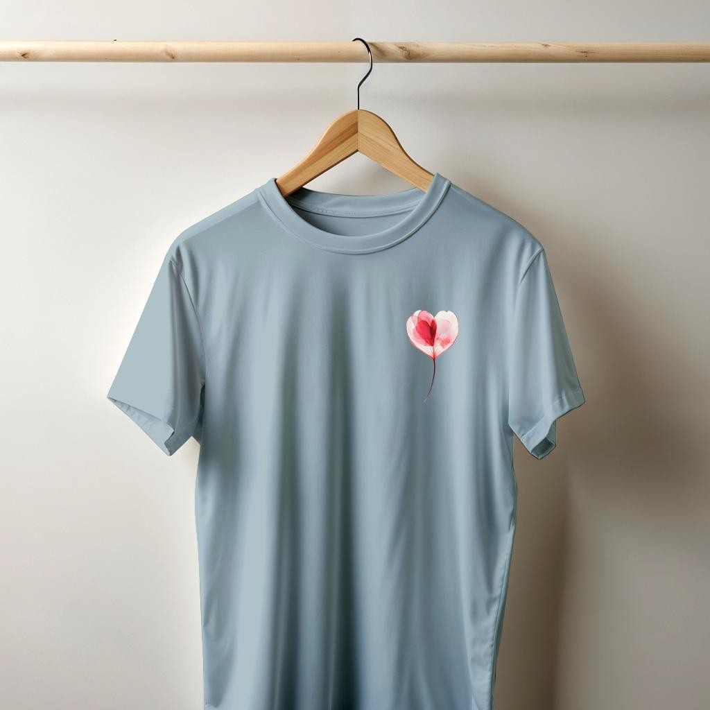 Camiseta Majica sa štampanim printom Cam 874, Unisex, Svetloplava