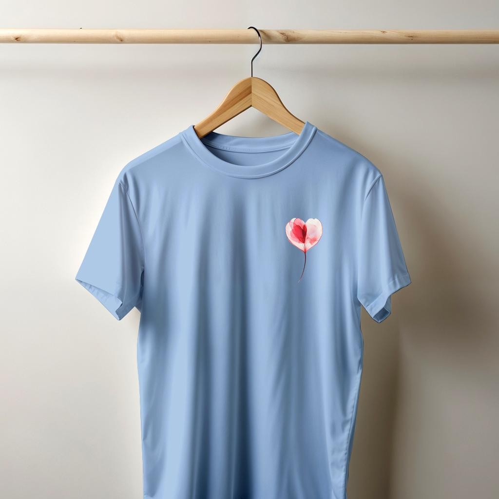 Camiseta Majica sa štampanim printom Cam 874, Unisex, Cijan